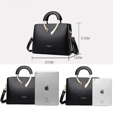 GENUINE VANDERWAH High Quality Leather Casual Tote Luxury Handbags Women Bags Designer Shoulder Crossbody Bags for Women 4