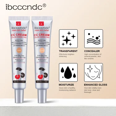 45ml Color Correcting CC Cream Facial Centella Asiatica Repair BB Cream Natural Concealer Whitening Liquid Foundation Cosmetics 4