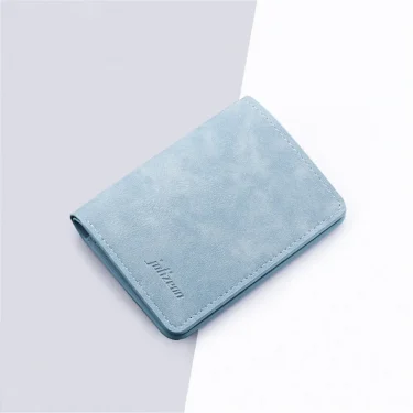 New Style Mini Thin Men Wallet Card Holder Purse Coin Pouch Card Holder Short Vertical PU Leather Wallet Change Money Pouch 2