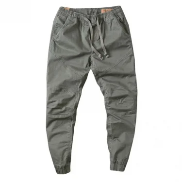 Stylish Joggers Pants Sporty Pure Color Slim Pants Solid Color Male Men Cargo Pants Men Clothes 2