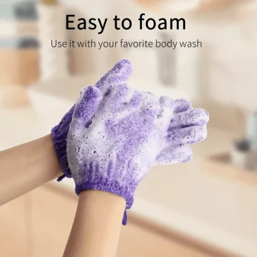 10pcs Colourful Exfoliating Gloves, Bath Gloves For Shower, Double Sided Exfoliating Gloves, For Spa, Massage And Body Scrubs 3