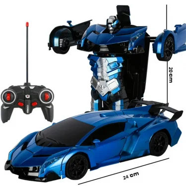 1/18 Rc Transformer Car 2 in 1 Transformation Robots Models Remote Control Car Racing Toy Fighting Toy Gift Boys Birthday Toy 5
