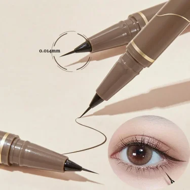Ultra Thin Black Brown Lower Eyelash Eyeliner Pen Waterproof Lasting Smooth Lying Silkworm Eyes Liner Pencils Eye Makeup Tools 2