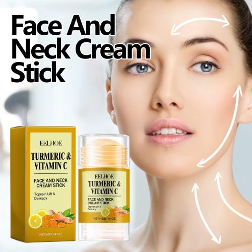 Turmeric Face & Neck Cream Stick Lift & Tighten Skin to Lighten Neck Lines Face & Neck Care Moisturizing Beauty Neck Cream