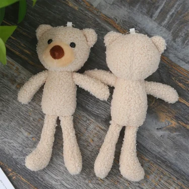 Cute Stuffed Animal Small Bunny Bear Plush Fashion Backpack Decorations Kids Gift Handbag Charm Neonatal Photography Accessories 5