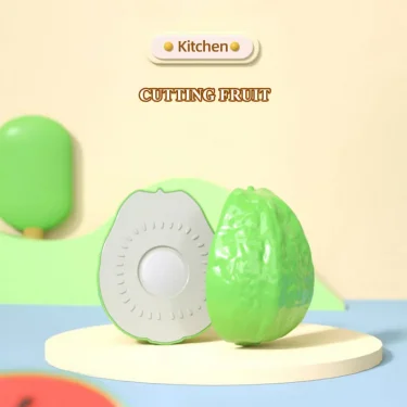 Cutting Play Food Toy for Kids Kitchen Pretend Fruit &Vegetables Accessories Educational Toy Food Kit for Toddler Children Gift 4