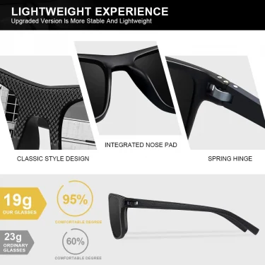 AOFLY Polarized Sunglasses for Men UV400 Protection Lightweight Frame Driving Fishing Golf Square Fashion Sun Glasses Women 3