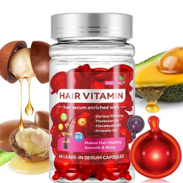 Moroccan Agam Vitamin Oil Hair Care Essence Damaged Nutrition Repair Hair Splitting Improvement Treatment Products 40 Capsules 5