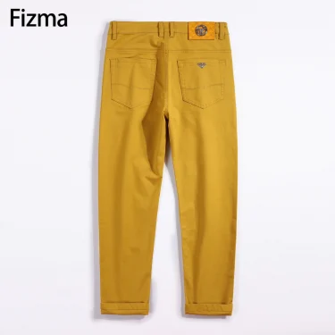 Fizma Man Pants Summer Business Casual Pants Classic Solid Color Loose Straight Trousers Brand Men's Clothing New In Baggy Pants 5