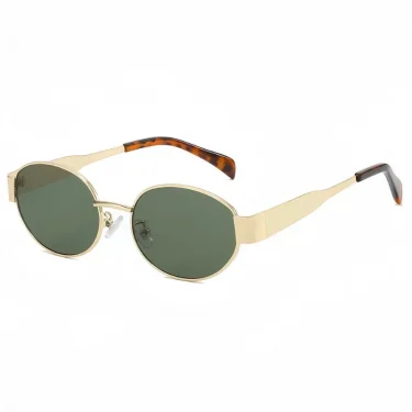 New Oval Frame Sun Protection Sunglasses Retro Travel Wear Simple UV Resistant Glasses Small Frame Eyeglasses 4