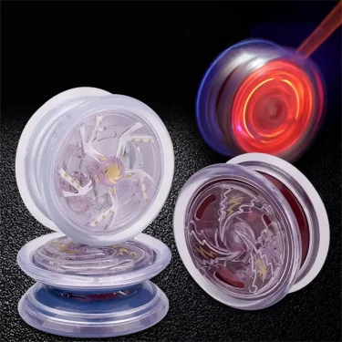 Professional Magic YoYo Aluminum Metal Boy Toys High Speed Bearings Special Props Luminous YoYo Adult Interesting Toy Gift 1Pc 4