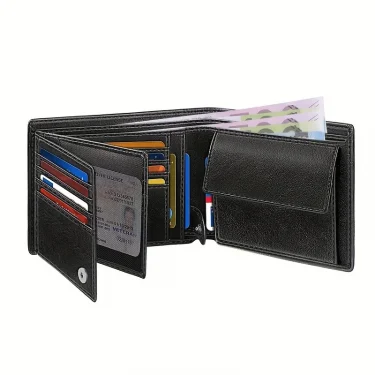Luxury Handmade Genuine Leather Business Card Holder Men Leather Credit Card Men Card ID Holder Cover Card Wallet 4