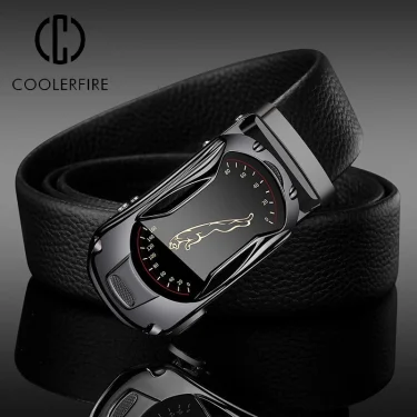Belt Men Automatic Buckle Belt for Men Business Work Casual Luxury Designer Famous Brand Male for Jeans PU Leather Strap ZD2203 1