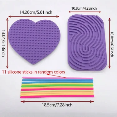 1Set Sensory Activity Board, Sensory Activity Board: Silicone Fidget Toy for Calming, Stress, Anxiety, ADHD & Autism 3