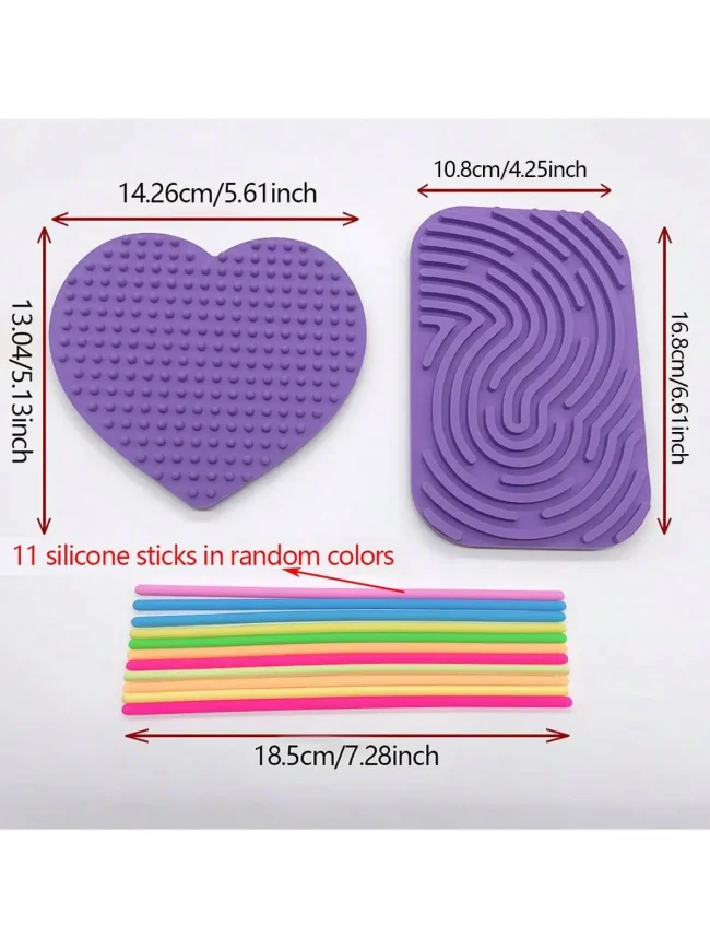 1Set Sensory Activity Board, Sensory Activity Board: Silicone Fidget Toy for Calming, Stress, Anxiety, ADHD & Autism 3
