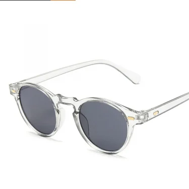 Fashions 2025 Oval Small Sunglasses Clear Classic UV400 Sun Glasses Trends Female Transparent Shades For Women 4