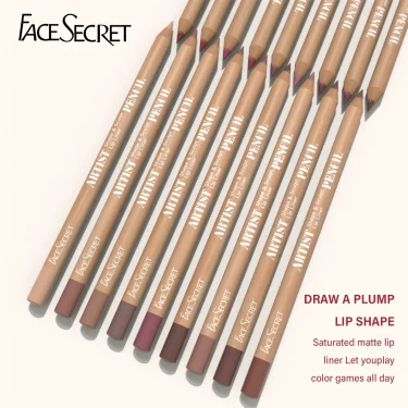 18 Color Face Secret Artist Shape Sculpt Lip Liner Pencil Weightless Precise Liner with Super Soft Blendable Texture Matte Soft 4