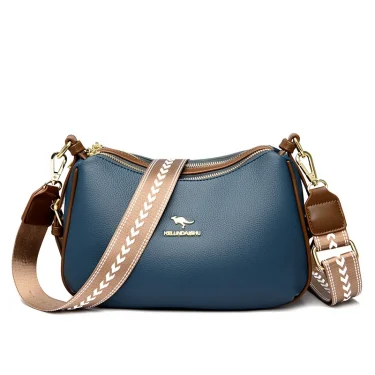 High Quality Cowhide Crossbody Bag For Women's Straps Tote Designer Lady Shoulder Bags New Luxury Leather Messenger Bag Sac