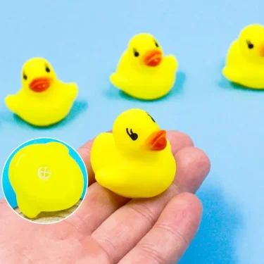 Bath Toy Bathroom Baby Toy Rubber Duck Animal Call Beach Swim Toy for Children Float Animal Yellow Duck Ducks Kawaii Cute Water 4
