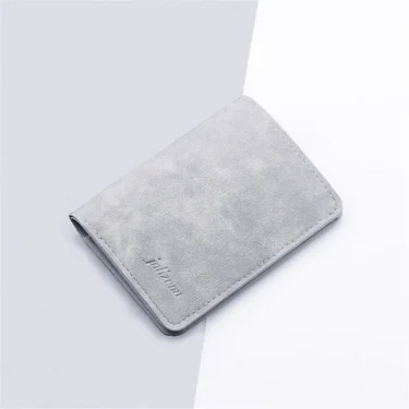New Style Mini Thin Men Wallet Card Holder Purse Coin Pouch Card Holder Short Vertical PU Leather Wallet Change Money Pouch 3