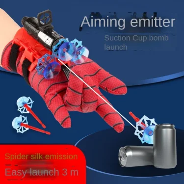 New for Spiderman Action Figure Anime Characters Children Toys Role Play Glove Launcher Set Wrist Toy Set Figures Hobbies 4