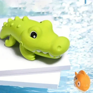 Kids Bathroom Shower Toy Crocodile Eating Little Fish Game Puzzle Bath Toy for Boys Girls Birthday Xmas Gift 4