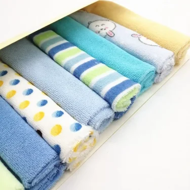 8pcs/pack Newborn Baby Face Towel Baby Wash Cloth Infant Toddler Soft Bath Square Handkerchief Baby Wipe Mouth Washcloth 4