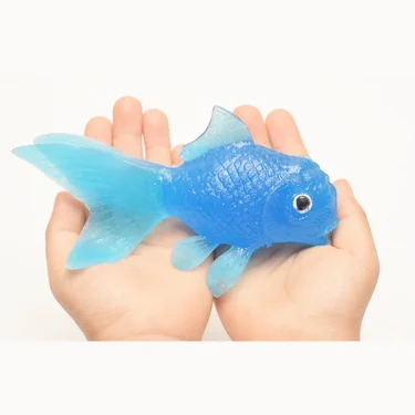 10pcs Rubber Simulation Small Goldfish Gold Fish Kids Decoration Bath Toy 4