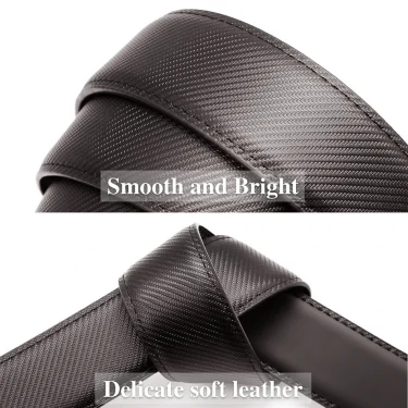 JACNAIP Men Belt Genuine Leather Belts for Automatic Buckle Black Brown Men's Belts Without Buckle Cowskin 5