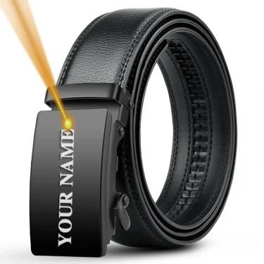 Personalized Belt Men Gift Engraved Custom Name LOGO Automatic Buckle Belts 140 150 160cm Plus Size Letter Gift for Him Men 1