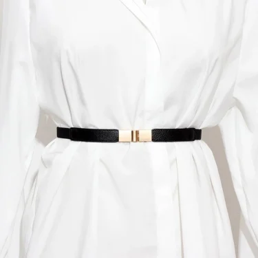 1Pc Elastic Belt For Women Thin Belts Female Waist Jeans Dresses Stretch Strap Ladies Design Elelgant Black Brown Waistband 1