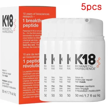 5/1pcs K18 Leave-In Molecular Repair Hair Mask Softens Restores Damaged Hair Deep Keratin Treatment for Hair and Scalp Hair Car 1