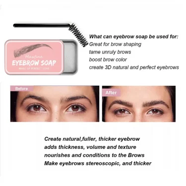 Waterproof Transparent Eyebrow Soap Long-Lasting Natural Wild Brow Styling Eyebrow Makeup 4