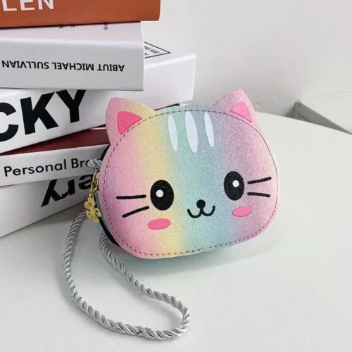 Cute Design Children's Small Cat Shoulder Bags Lovely Baby Girls Coin Purse Boys Kids Crossbody Bag Handbag Princess Accessories 1