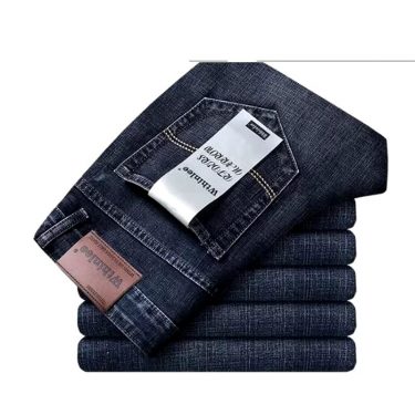 New Jeans Men Classical Jean High Quality Straight Leg Male Casual Pants Plus Size 30-40 Cotton Denim Trousers Ropa Hombre