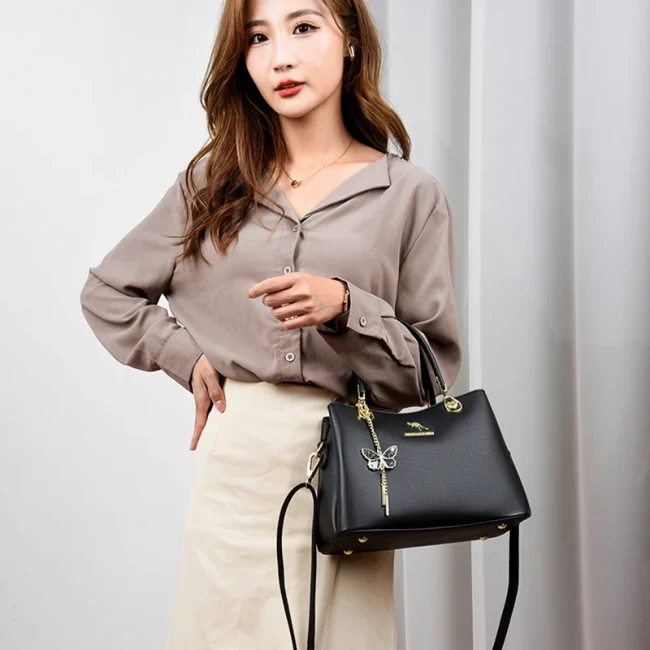 High Quality Soft Leather Bags Luxury Handbags Women Bags Designer Ladies Crossbody Shoulder Bag Casual Tote Bag Sac S Main 4
