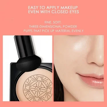 BB Cream Mushroom Head Air Cushion Powder Puff Moisturizing Brightening Foundation Concealer CC Cream Base Makeup Cosmetics Gift 2
