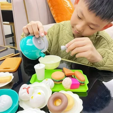 Boys Girls Creative Kitchen Toys Set Simulated Kitchen Toy for Children's Pretend Play Kids Cooking Utensils Playset Gifts 5