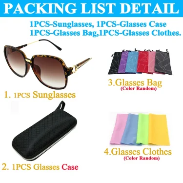 Sunglasses Women Men Oversize New Luxury Brand Design Retro Travel Drive Wrap Square Frame Vintage Sun Glasses Unisex 5 Colors 2