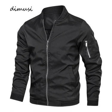 Men's Bomber Jacket Casual Lightweight Jacket For Men Sports Windbreaker Zip Up Coat with Pockets Clothing 2