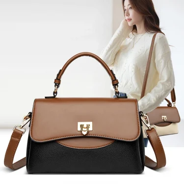 Luxury Large Capacity Multilayer Shoulder Messenger Bag High Quality Leather Handbag Women Designer Crossbody Sac Female Tote 3