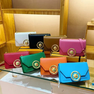 Women's Handbag Fashion Chain Shoulder Bag Trend Leather Crossbody Small Square Bag Ladies Casual Tote Messenger Bag 4