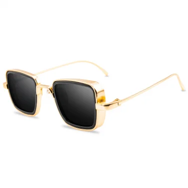 Steampunk Style Square Sunglasses Classic Gothic Men Women Brand Designer Square AlloyFrame Colorful Lens Goggles Sun Glasses 6