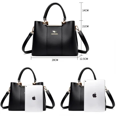 New Ladies Handbags High Quality Soft Leather Bags Crossbody Shoulder Bag For Womens Large Capacity Casual Tote Bag Bolsos 2