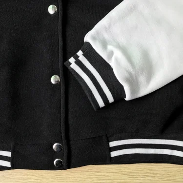 Black White Solid Color Jacket Loose Oversized Clothes Casual Men Baseball Clothes Personality Street Coat Warm Fleece Jackets 4