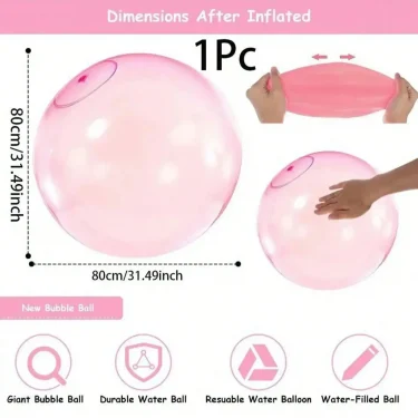 1pc-Fun Water Balloons Inflatable Wubble Bubble Ball Balloon Giant Beach Ball Balloons Toys Adult Garden Outdoor Pool Kids Toys 6