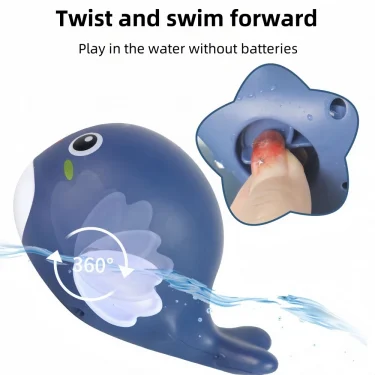 Bath toys, cute little whales. No battery clockwork. Great for kids to play in the bathtub 5