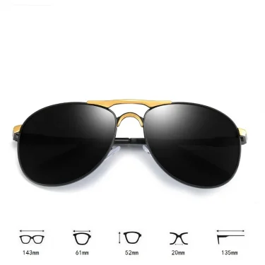 Classic Men And Women Polarized Sunglasses Fashion Metal Pilot Driving Fishing Sun Glasses Man Vintage Sunglass UV400 Eyeglasses 5