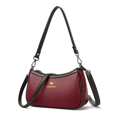 High Quality PU Leather Women Shoulder Crossbody Bag Female Fashion Simple Handbag Designer Ladies Messenger Phone Handbag Purse 2