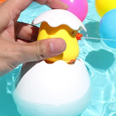 Baby Bathing Toy Kids Cute Duck Penguin Egg Water Spray Sprinkler Bathroom Sprinkling Shower Swimming Water Toys For Kids Gift 5